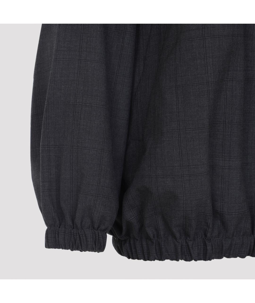 THE FRANKIE SHOP Антрацитовая полиэстеровая куртка, фото 4