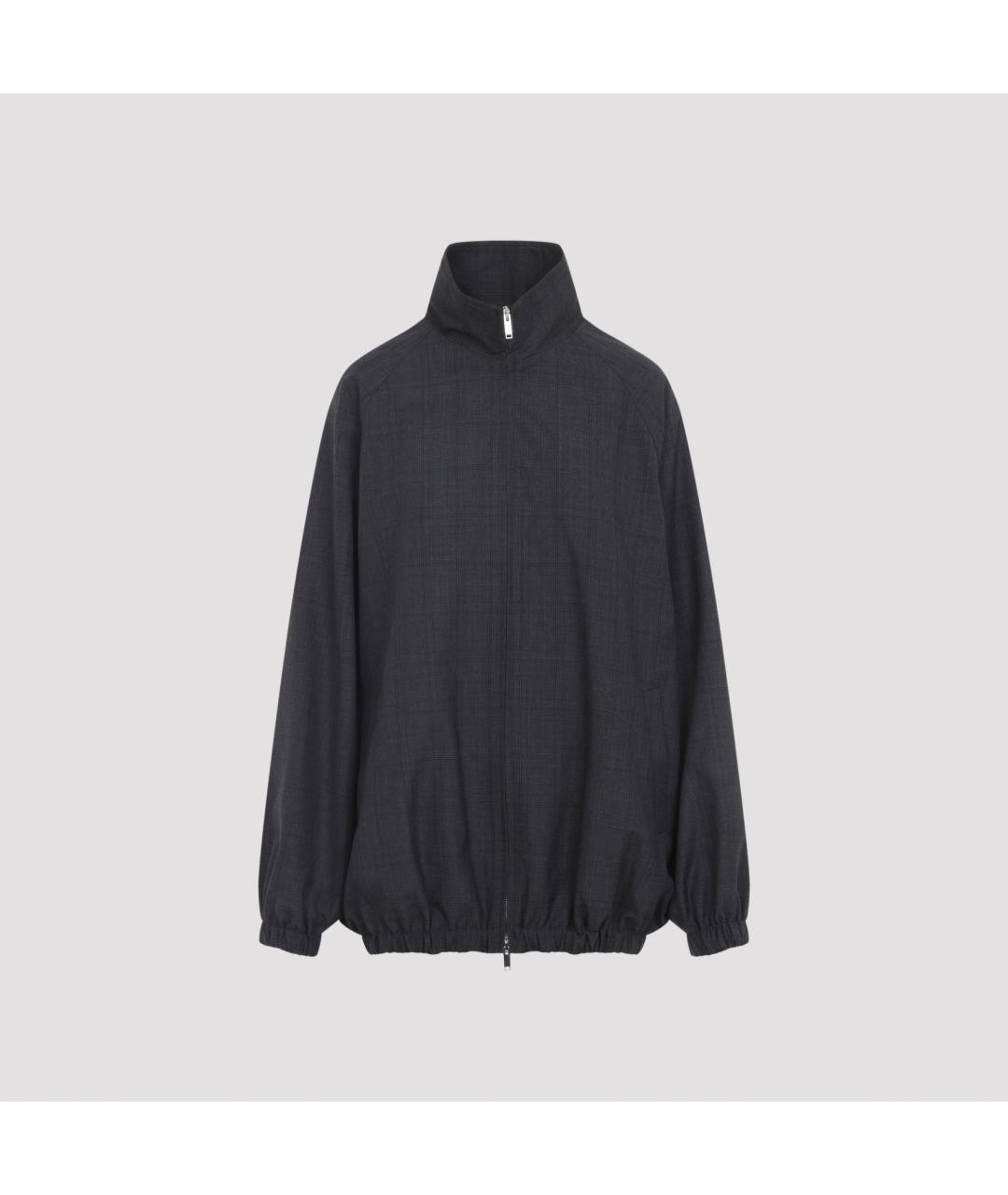 THE FRANKIE SHOP Антрацитовая полиэстеровая куртка, фото 2