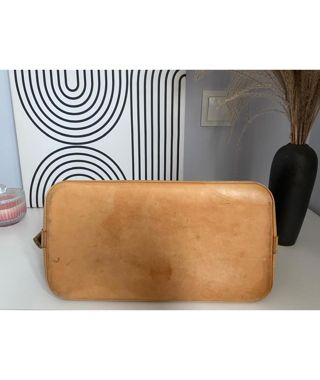 LOUIS VUITTON Коричневая сумка с короткими ручками, фото 3