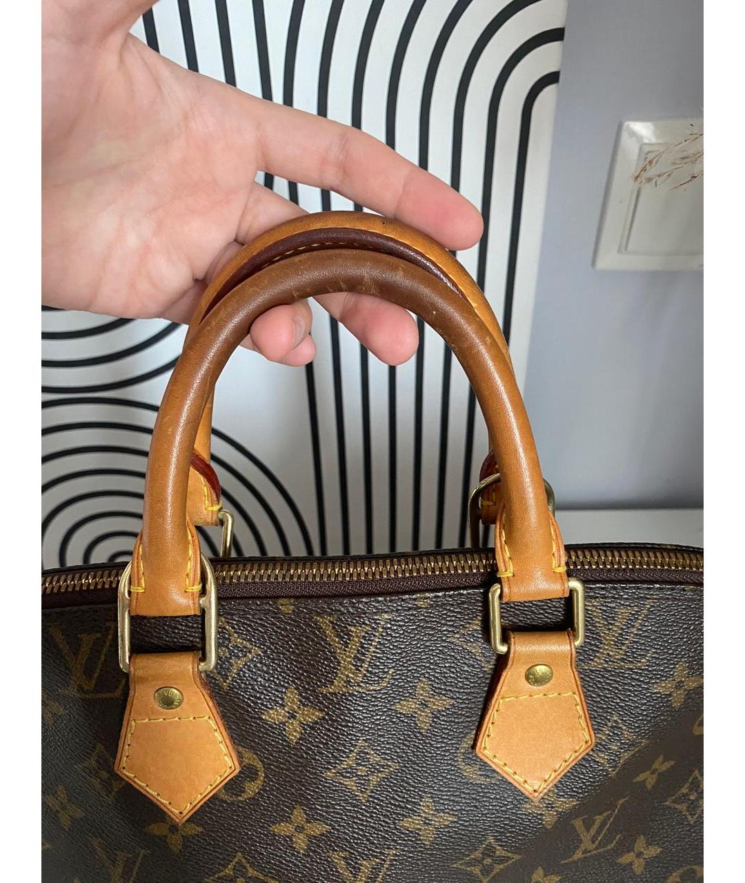 LOUIS VUITTON Коричневая сумка с короткими ручками, фото 4