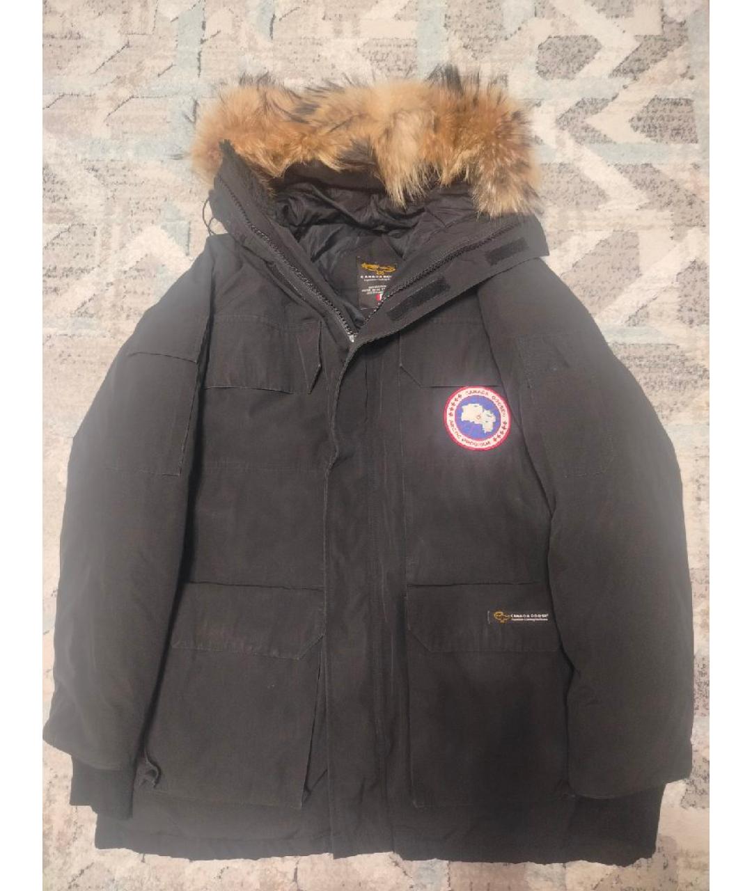 CANADA GOOSE Черная полиэстеровая парка, фото 5