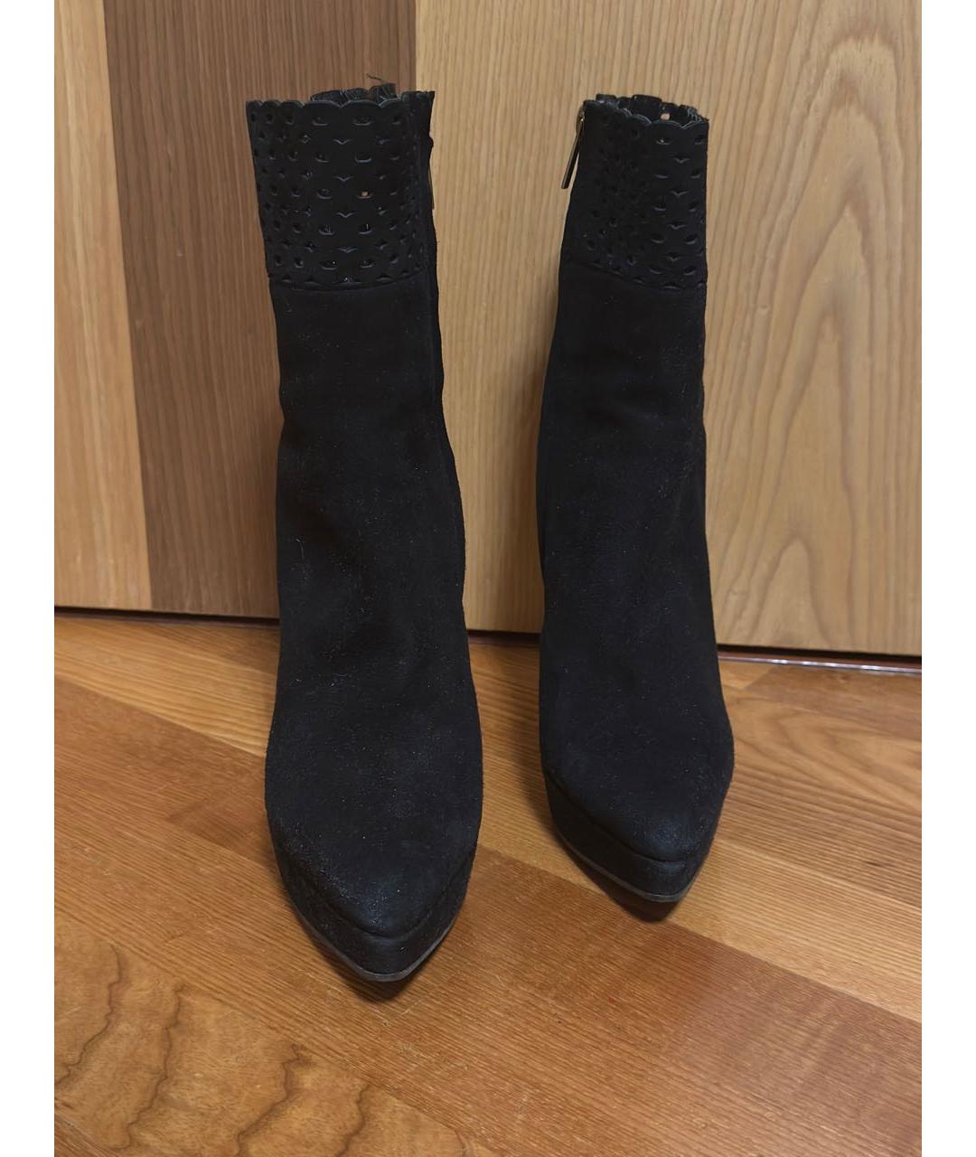 SAINT LAURENT Черные замшевые ботильоны, фото 3