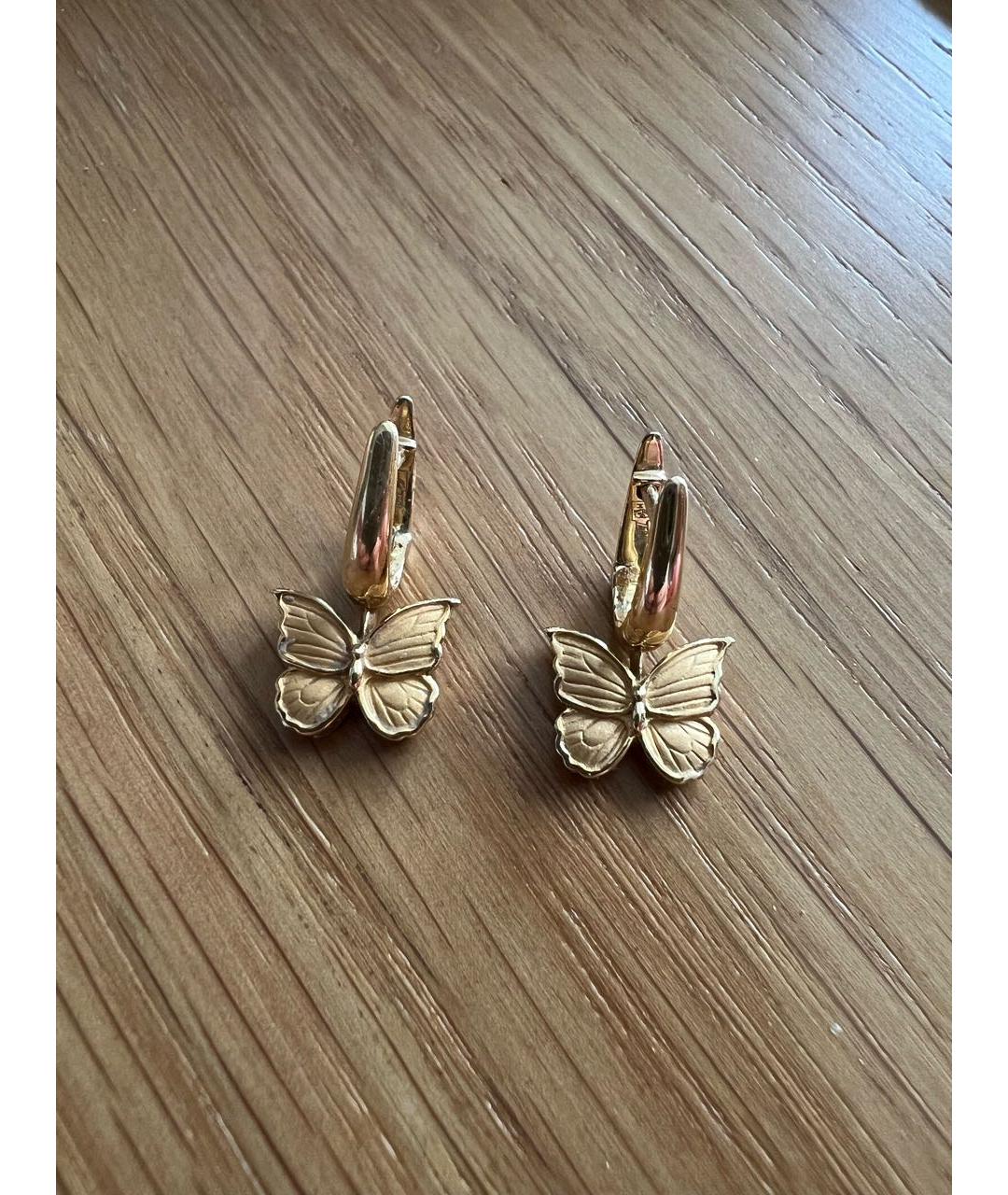 CARRERA Y CARRERA Желтые серьги из желтого золота, фото 2