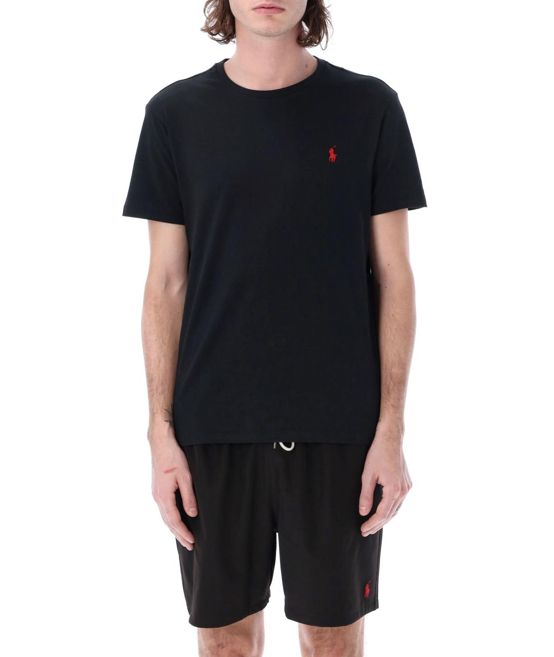 POLO RALPH LAUREN Черная хлопковая футболка, фото 4