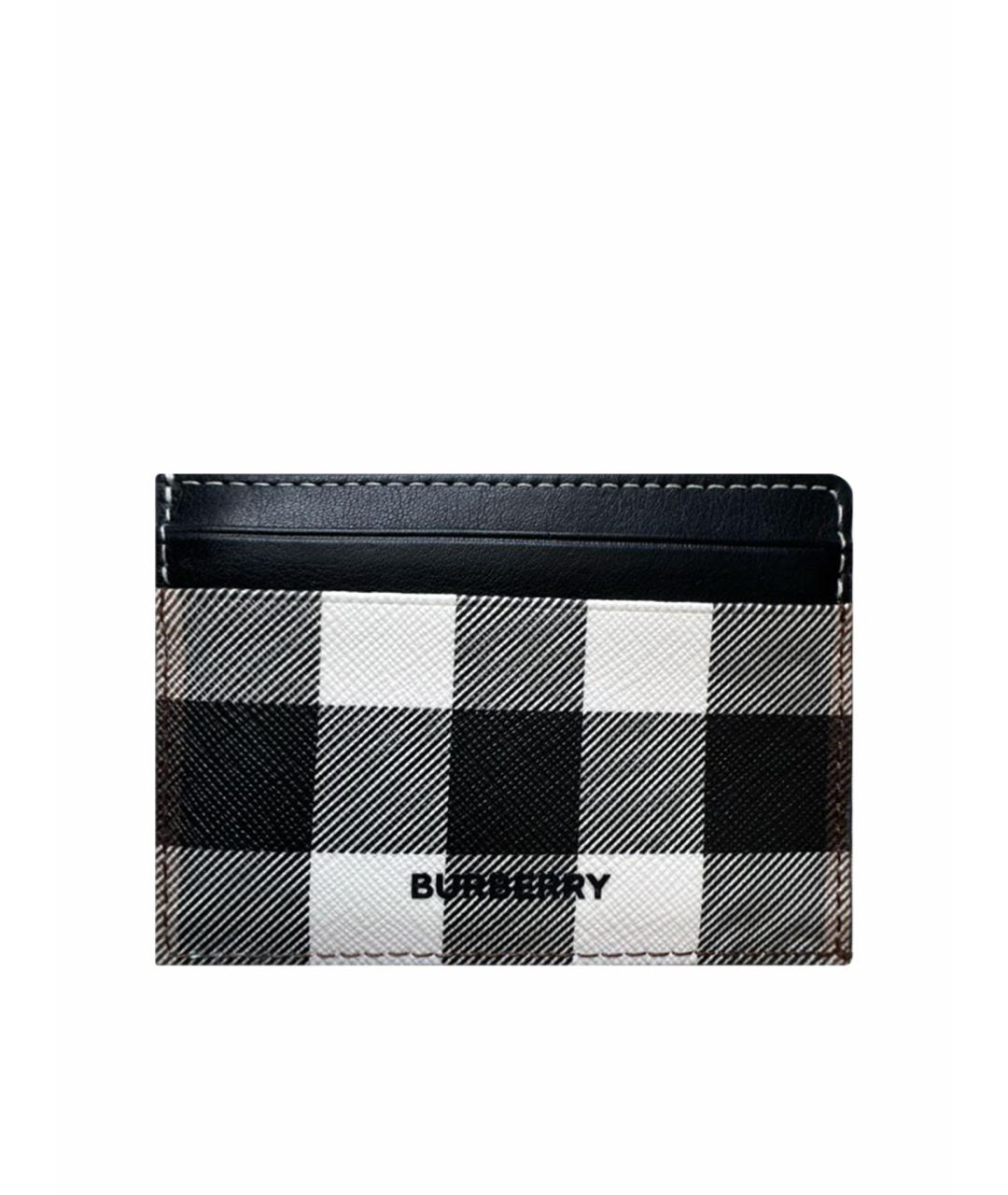 BURBERRY Серый кожаный кардхолдер, фото 1