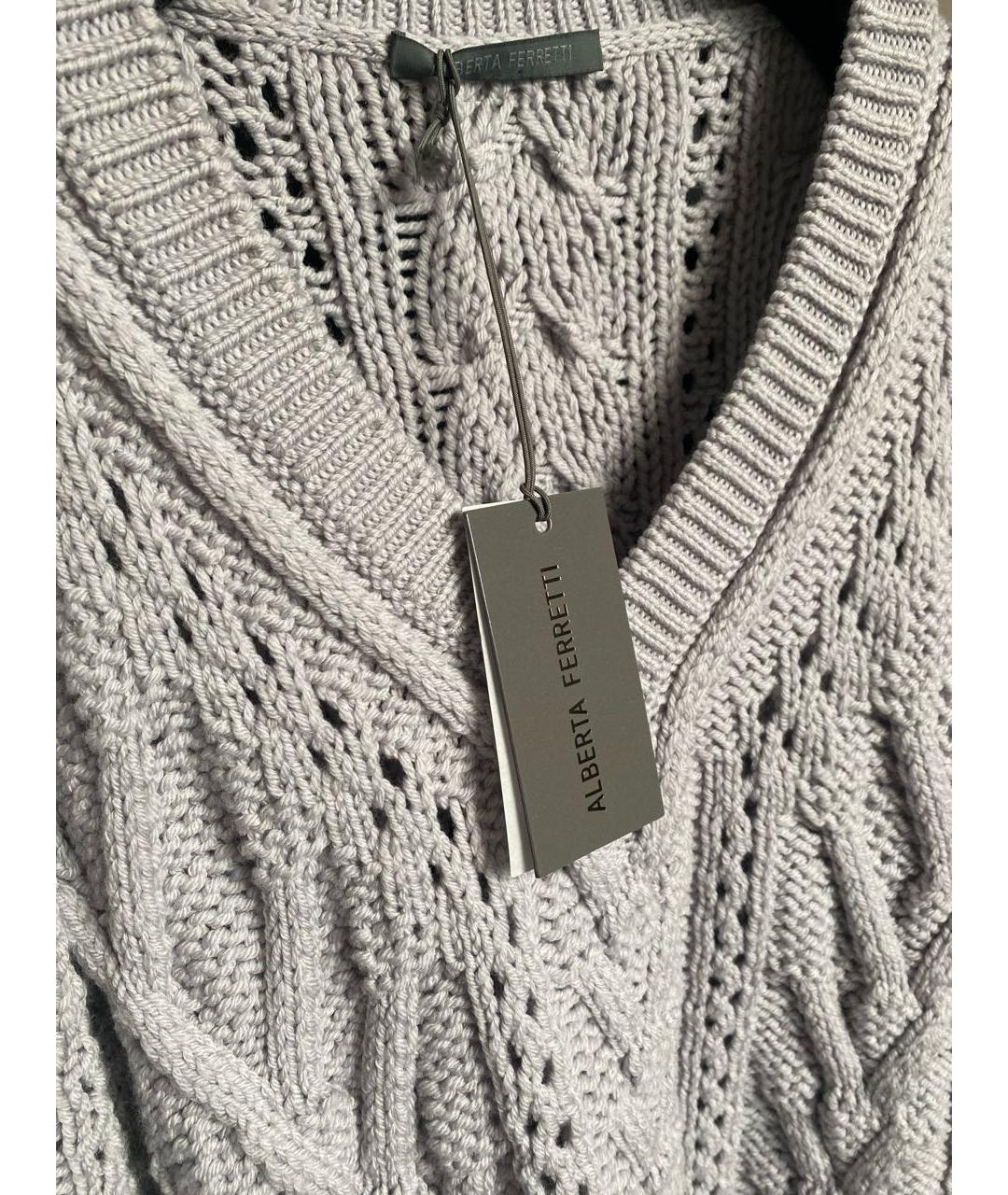 ALBERTA FERRETTI Серый джемпер / свитер, фото 3