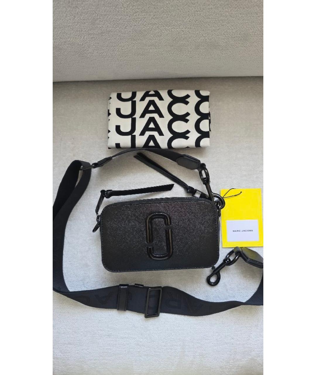 MARC JACOBS Черная кожаная сумка через плечо, фото 5