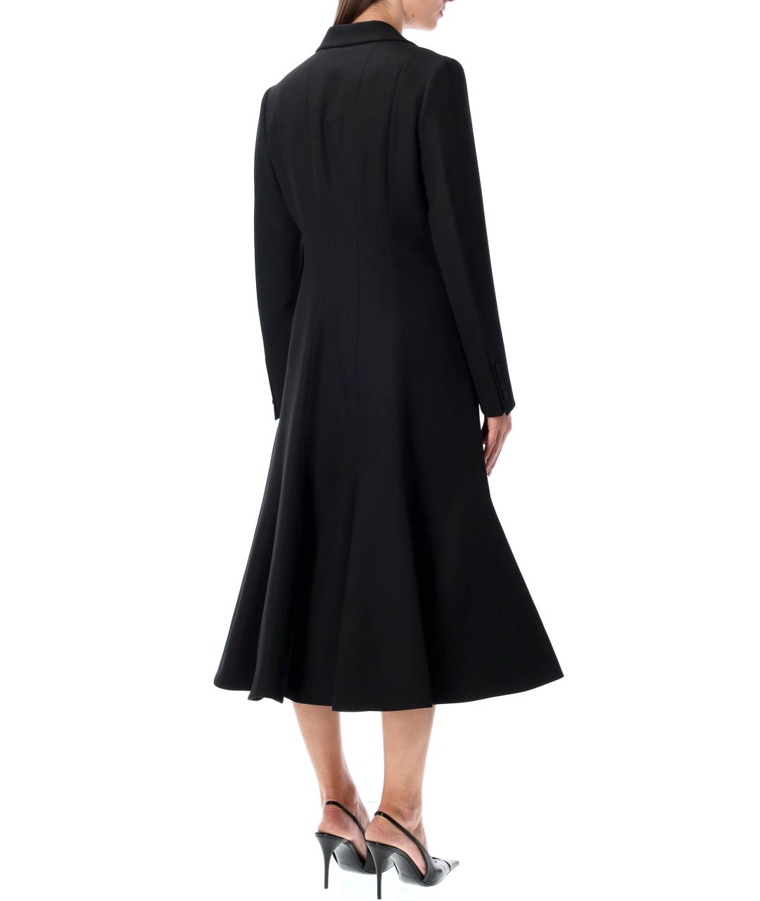 FENDI Черное шерстяное пальто, фото 3