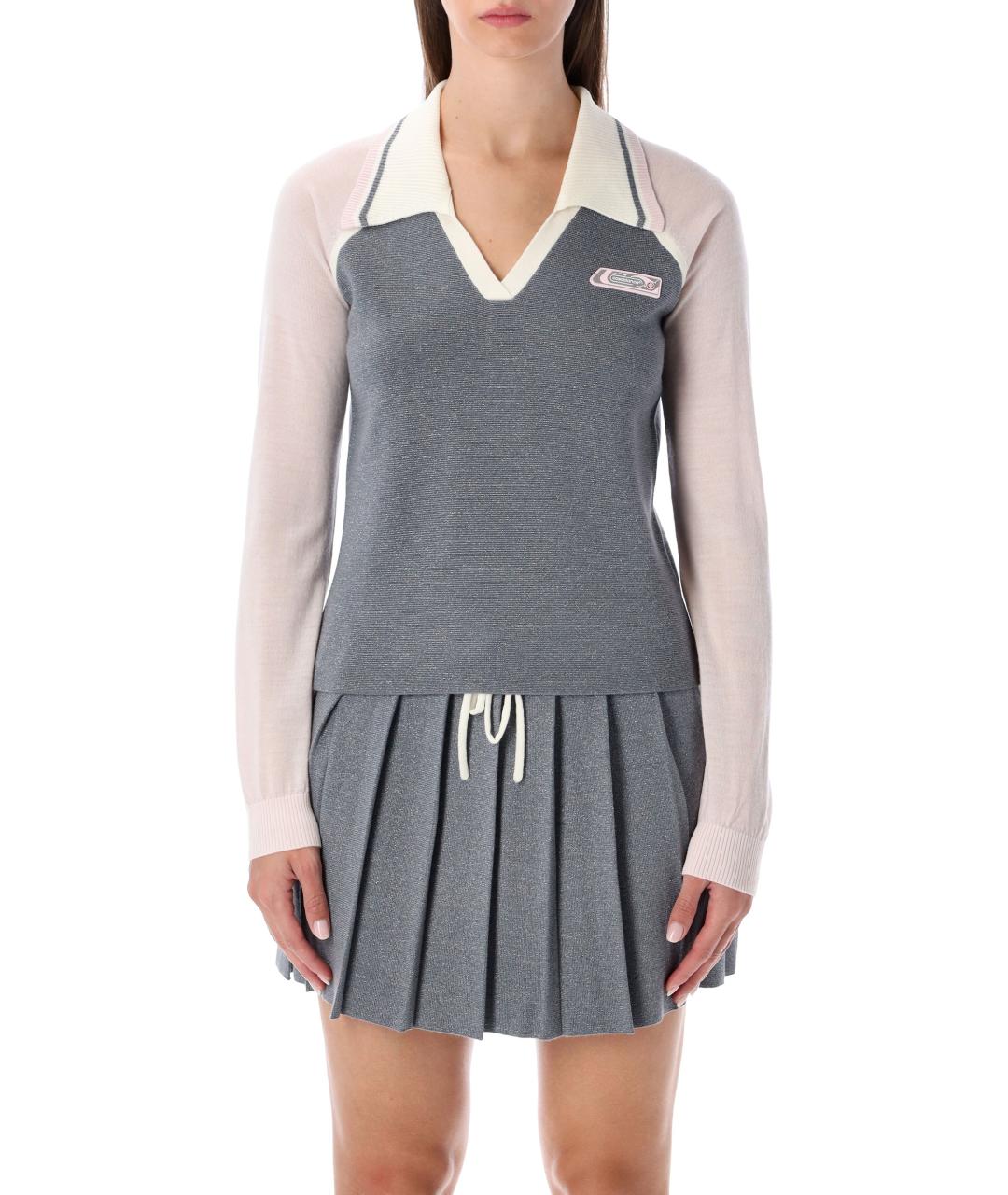 CASABLANCA Серый шерстяной джемпер / свитер, фото 2