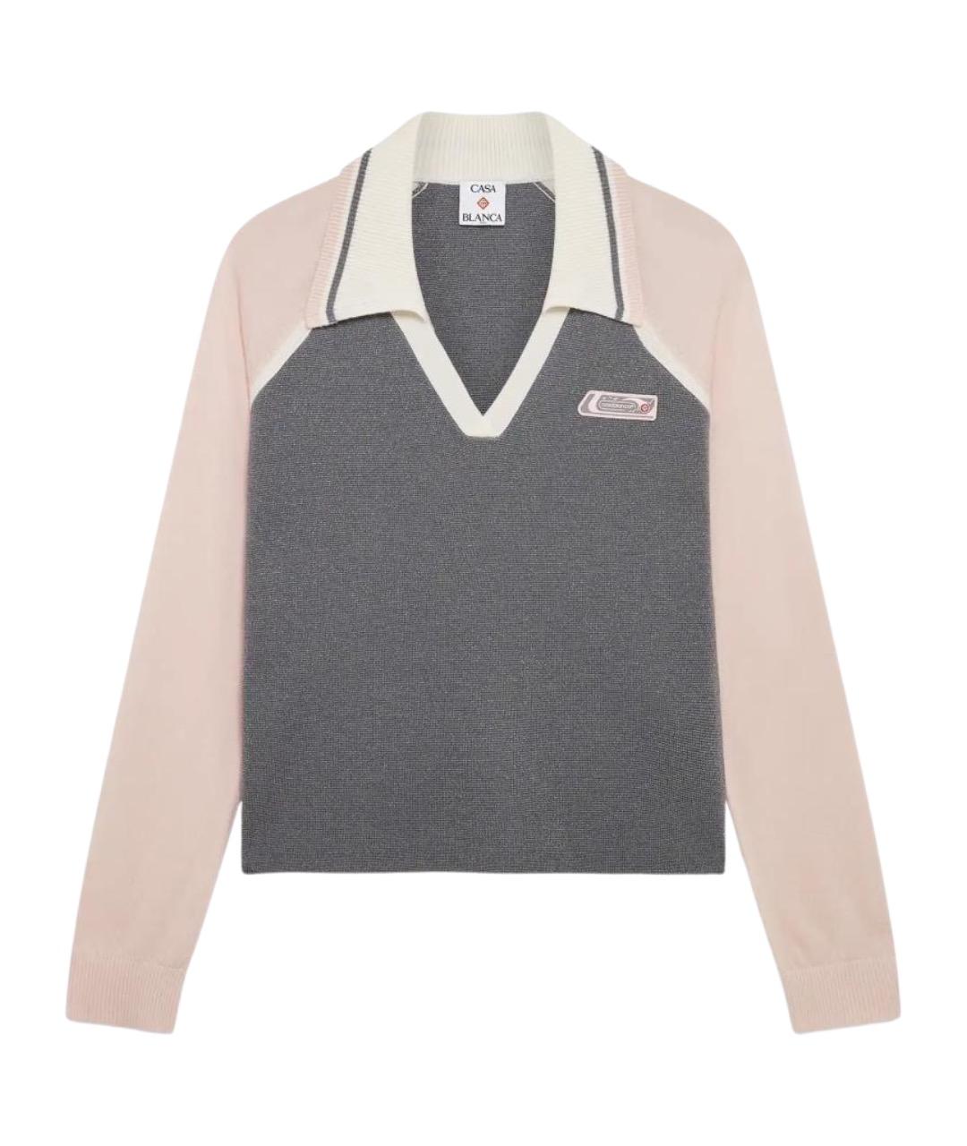 CASABLANCA Серый шерстяной джемпер / свитер, фото 1