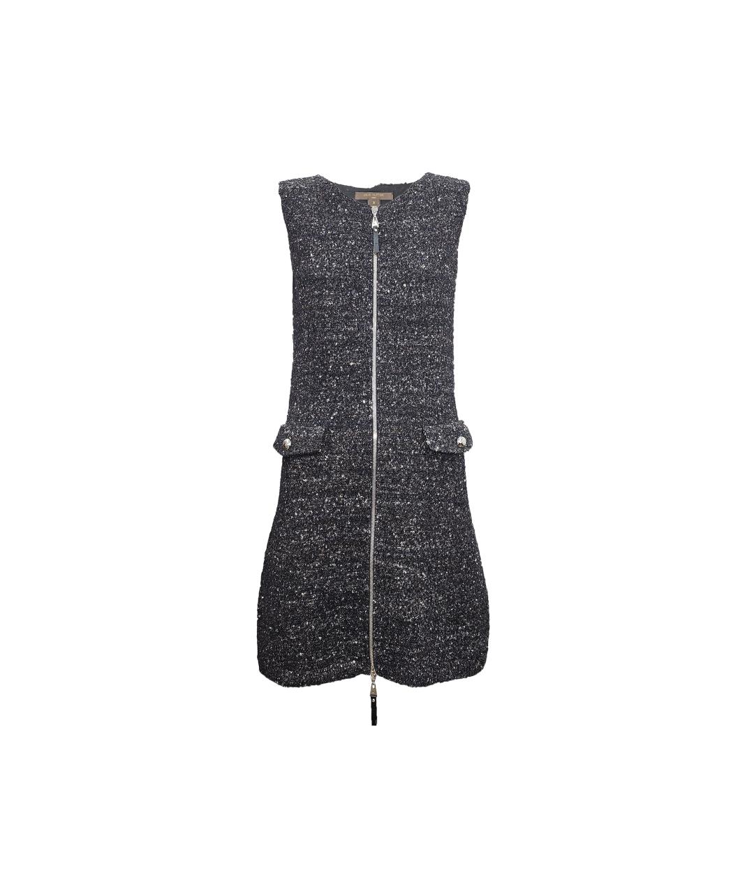 LOUIS VUITTON Серое шерстяное повседневное платье, фото 8