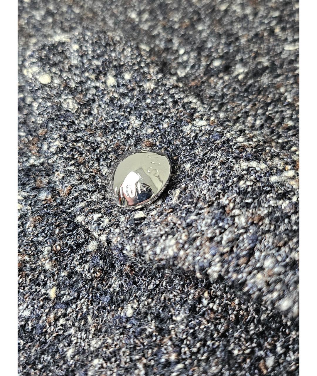 LOUIS VUITTON Серое шерстяное повседневное платье, фото 5