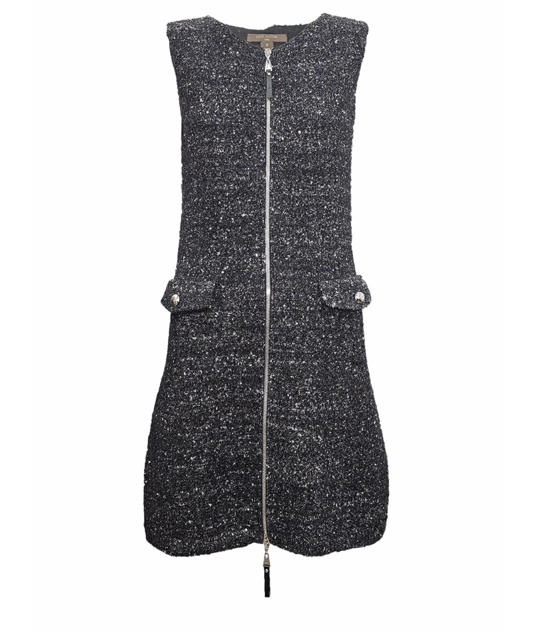 LOUIS VUITTON Серое шерстяное повседневное платье, фото 1