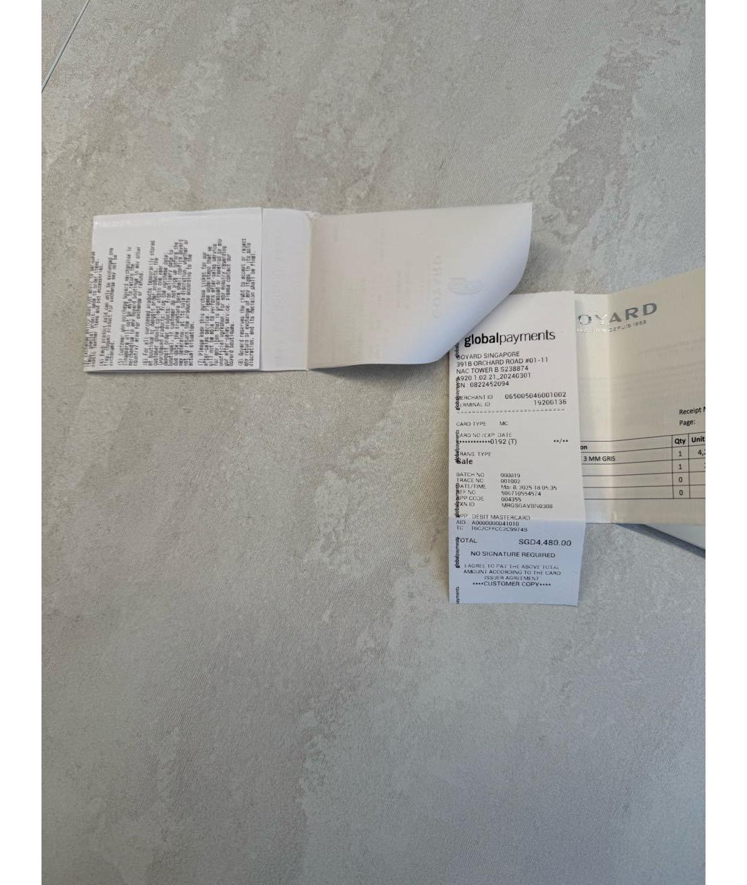 GOYARD Серая кожаная сумка на плечо, фото 6