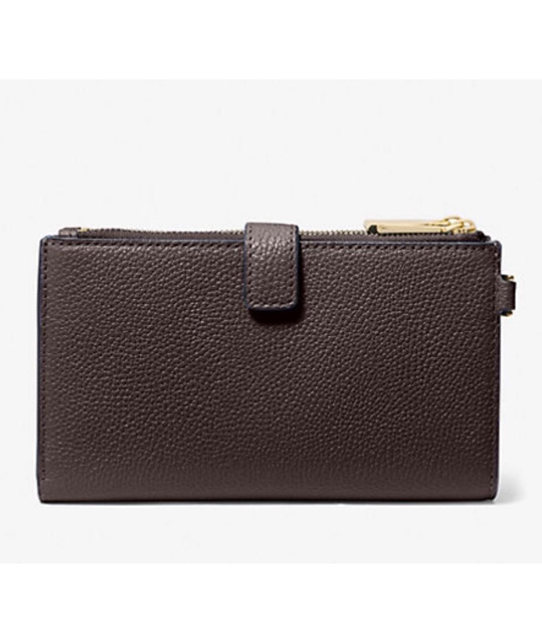 MICHAEL MICHAEL KORS Коричневый кожаный кошелек, фото 2
