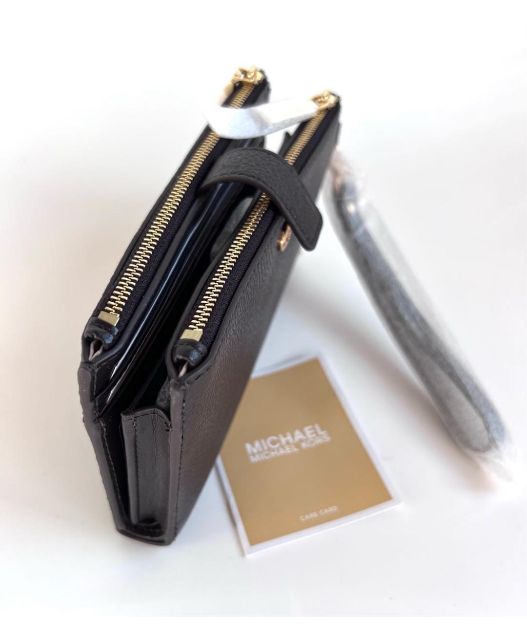 MICHAEL MICHAEL KORS Коричневый кожаный кошелек, фото 3