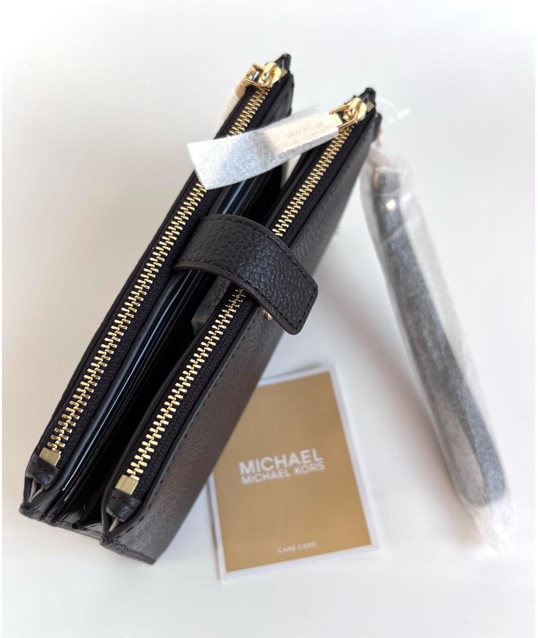 MICHAEL MICHAEL KORS Коричневый кожаный кошелек, фото 7