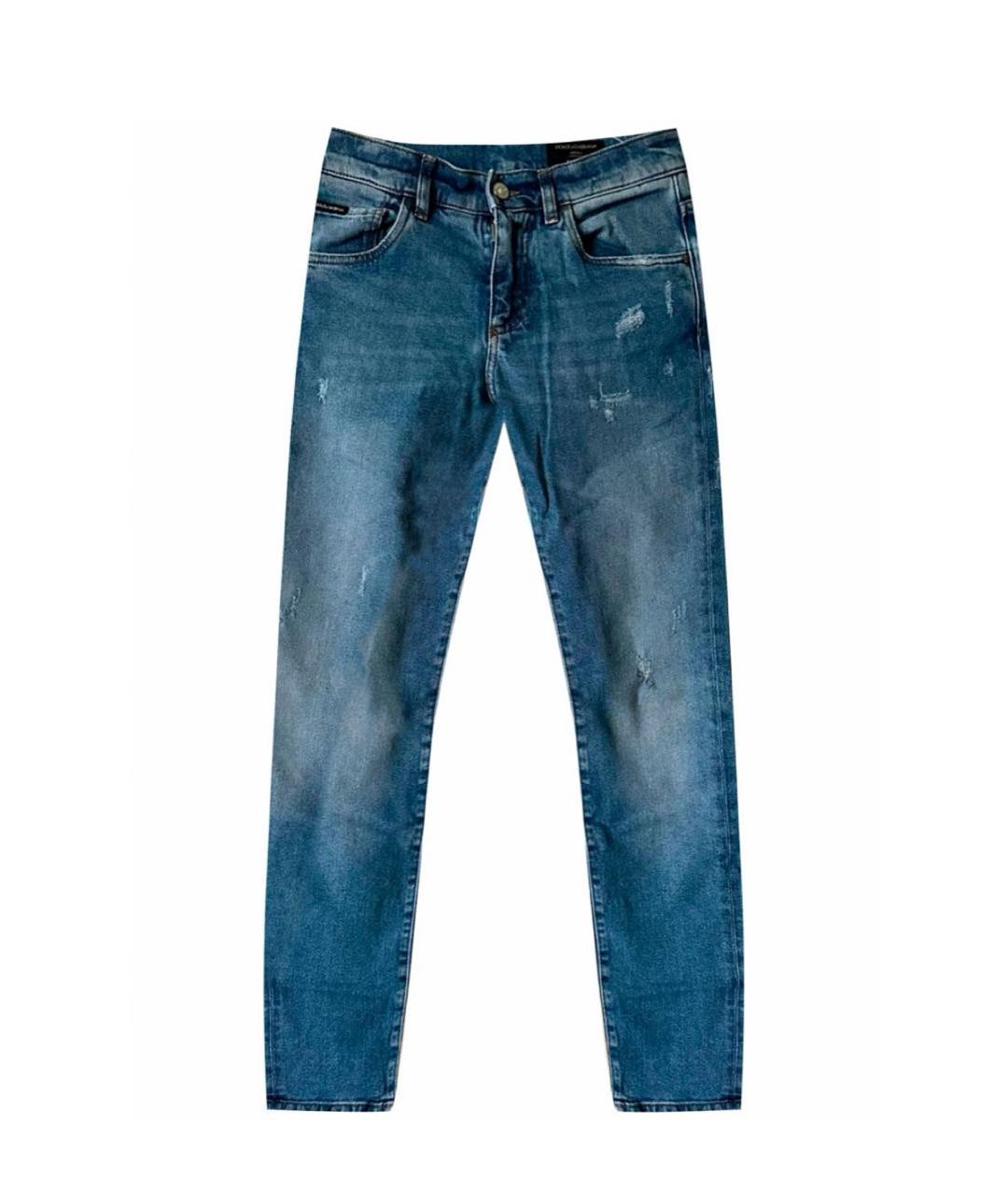 DOLCE&GABBANA Голубые джинсы, фото 6