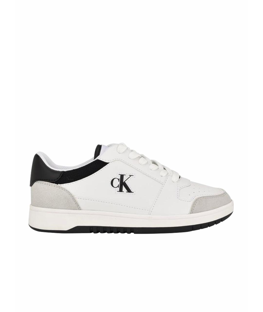 CALVIN KLEIN Белые кроссовки из искусственной кожи, фото 1