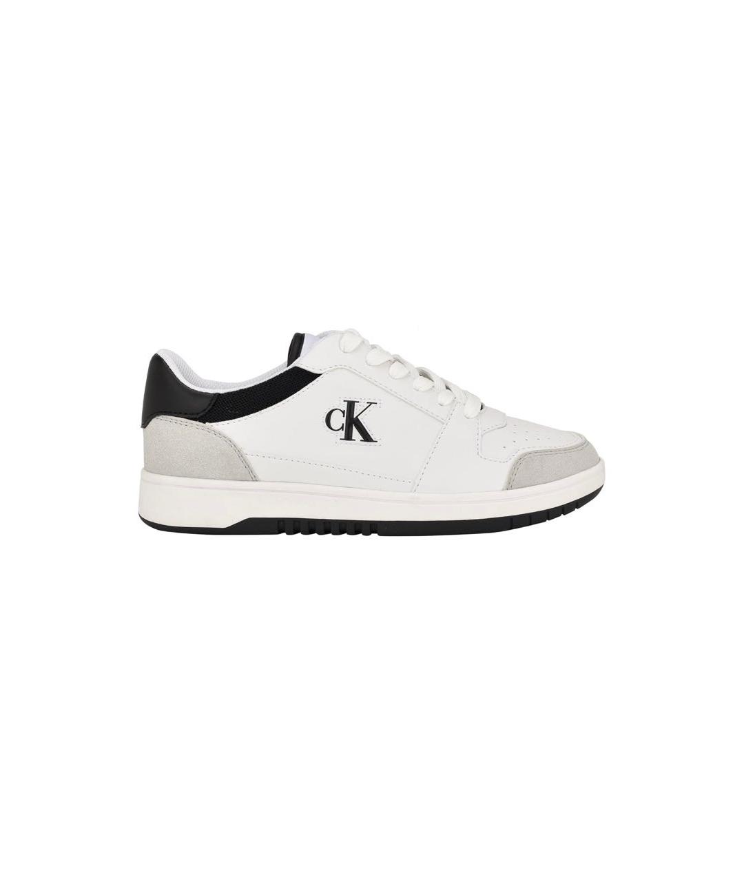 CALVIN KLEIN Белые кроссовки из искусственной кожи, фото 7