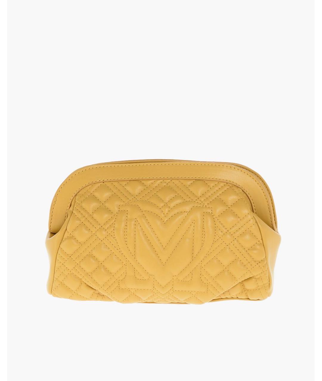 LOVE MOSCHINO Желтая сумка через плечо из искусственной кожи, фото 3