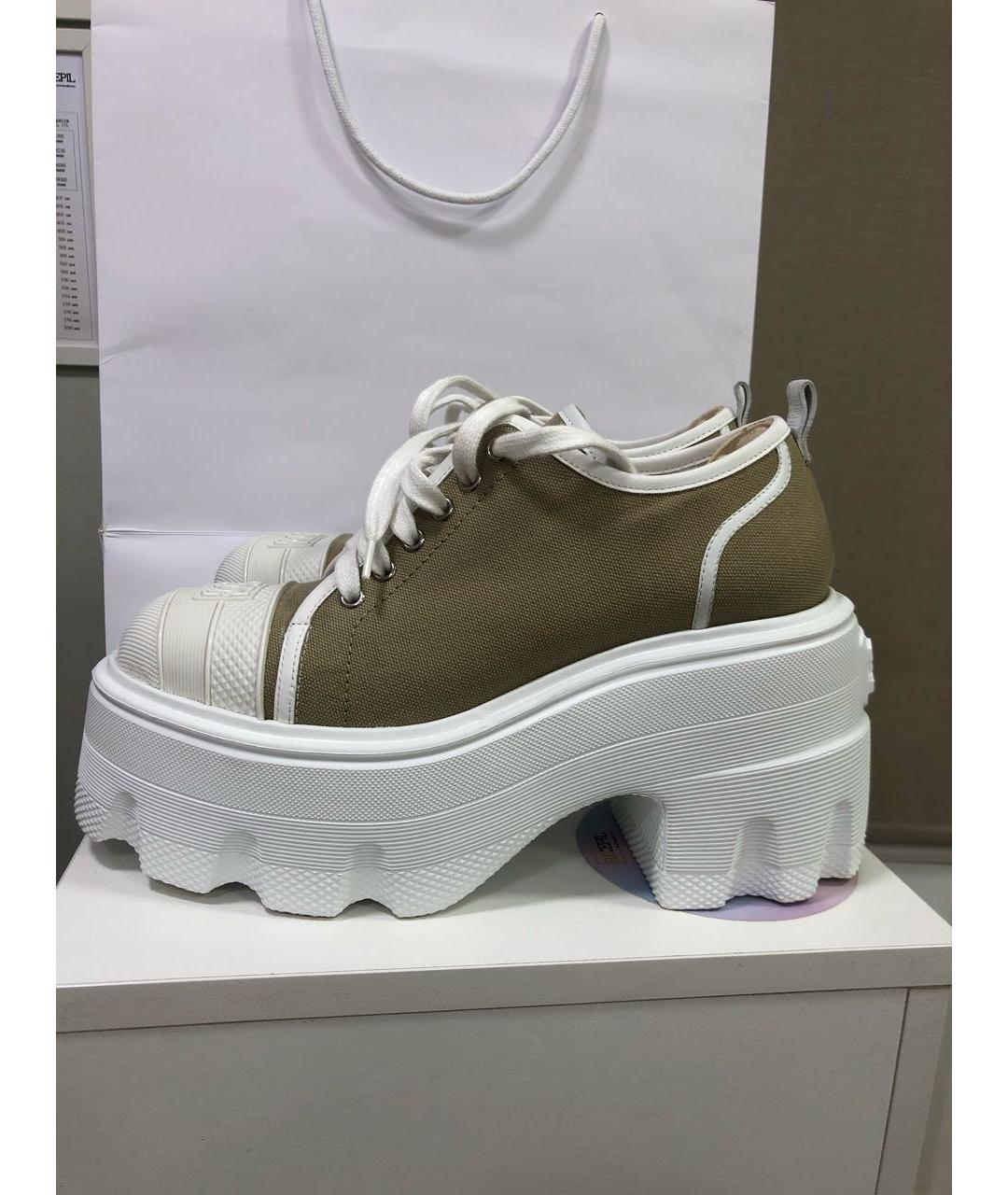 CASADEI Хаки текстильные ботильоны, фото 7