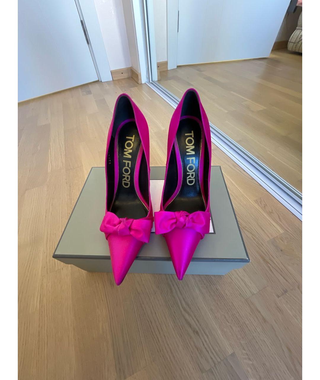 TOM FORD Фуксия текстильные туфли, фото 2