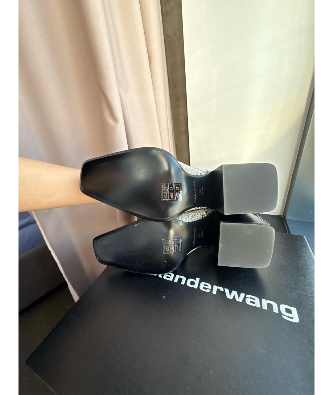 ALEXANDER WANG Бежевые ботинки из экзотической кожи, фото 5