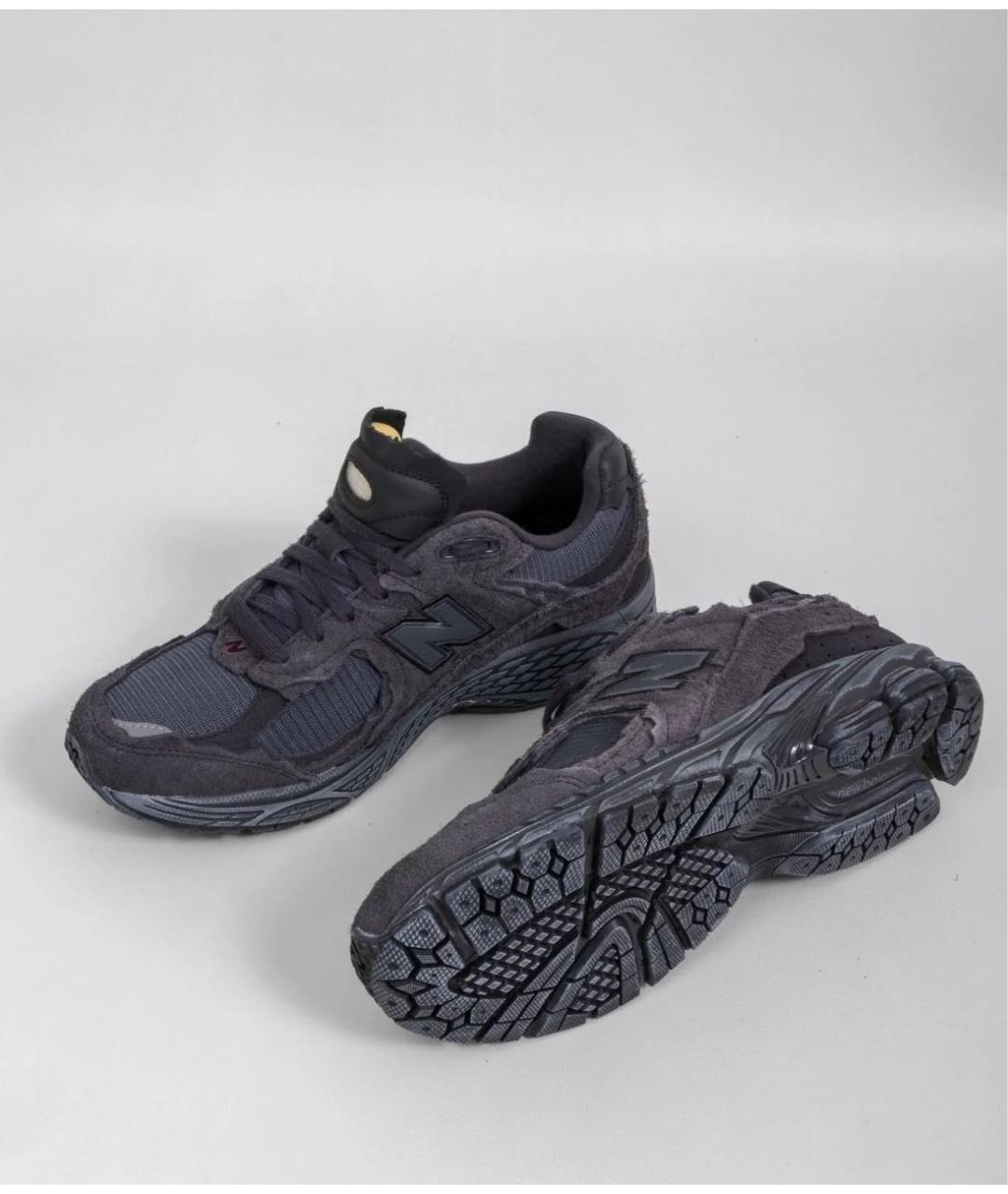 NEW BALANCE Черные текстильные низкие кроссовки / кеды, фото 3