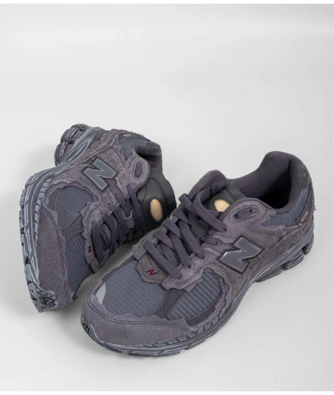 NEW BALANCE Черные текстильные низкие кроссовки / кеды, фото 7