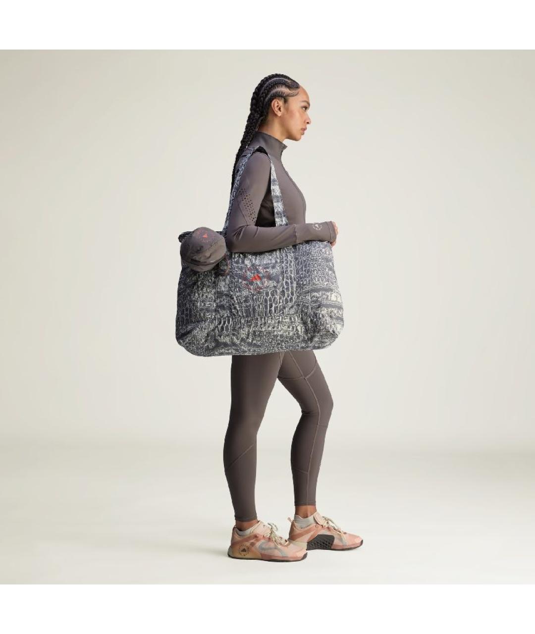 ADIDAS BY STELLA MCCARTNEY Серая синтетическая дорожная/спортивная сумка, фото 3