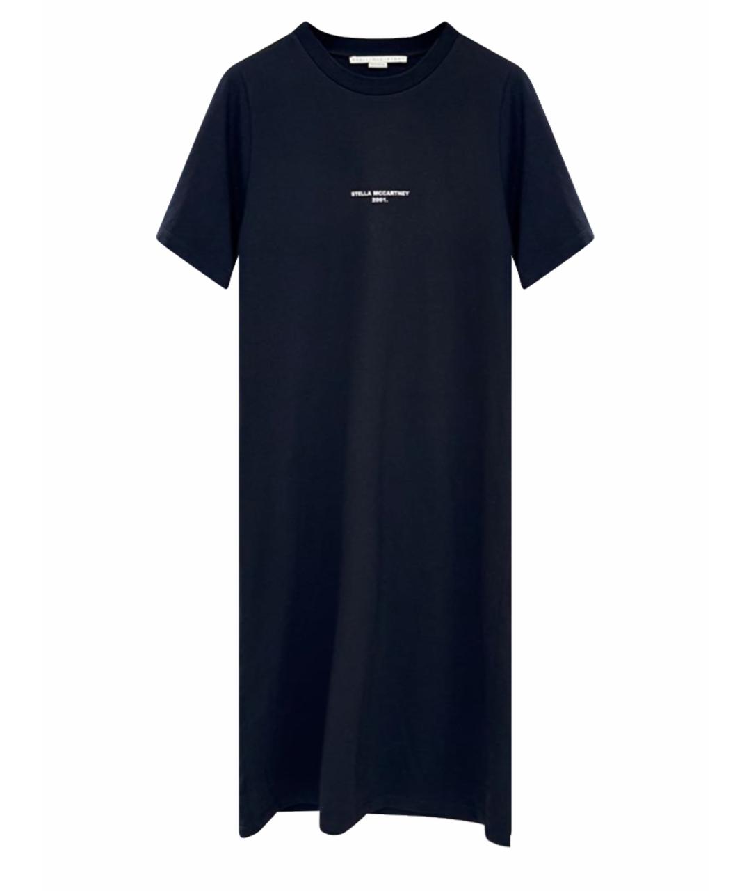 STELLA MCCARTNEY Черное хлопковое повседневное платье, фото 1