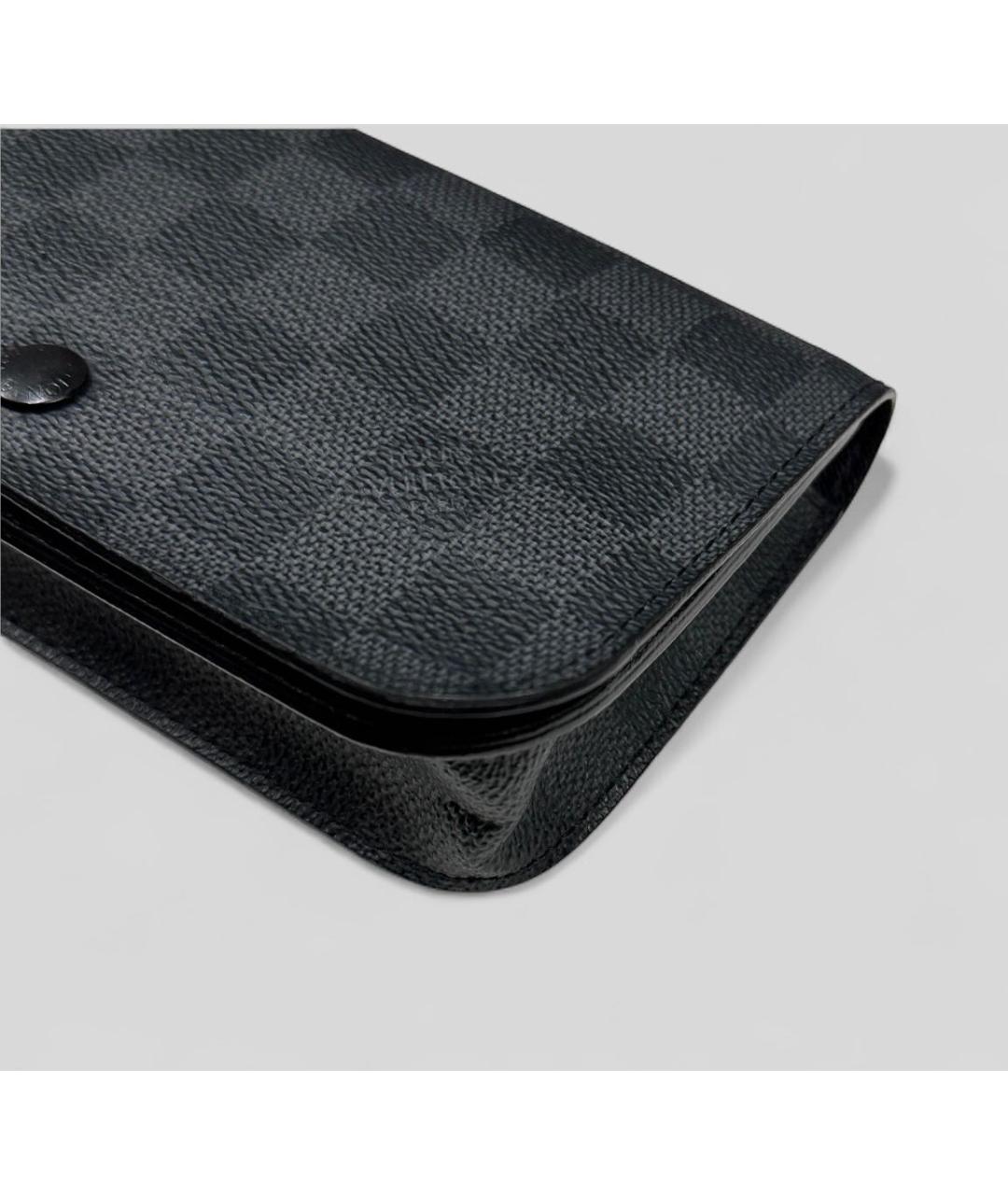 LOUIS VUITTON Антрацитовая поясная сумка, фото 4