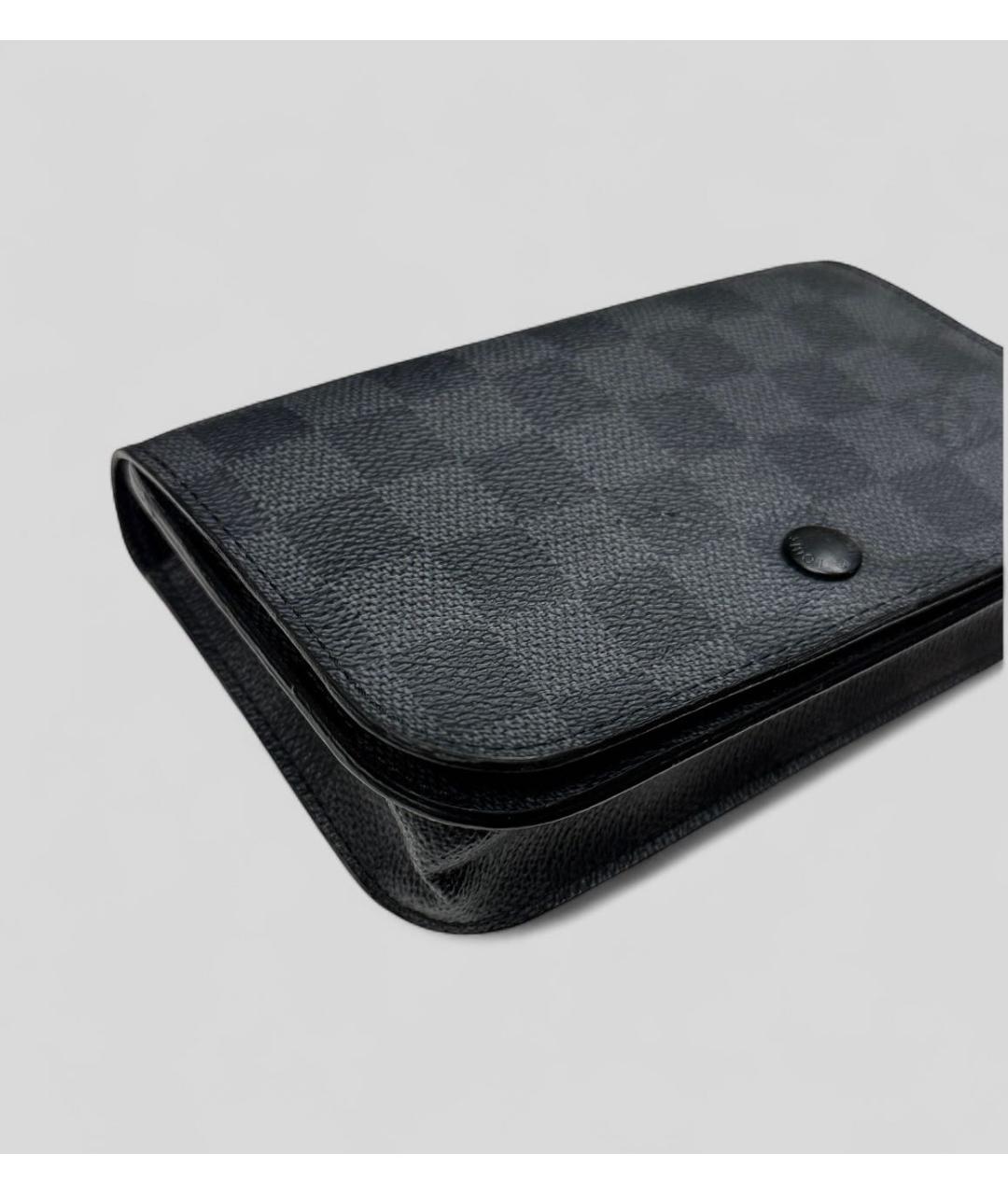 LOUIS VUITTON Антрацитовая поясная сумка, фото 3
