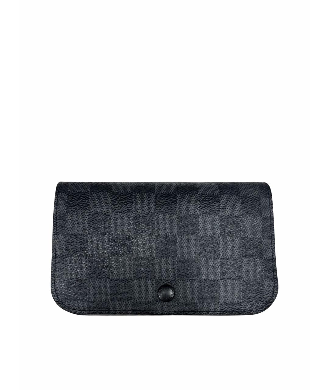 LOUIS VUITTON Антрацитовая поясная сумка, фото 1