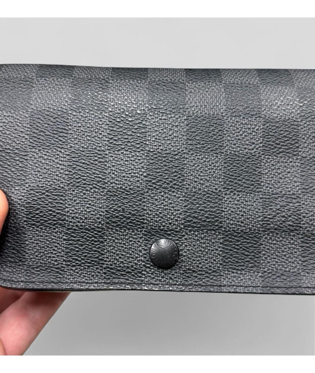 LOUIS VUITTON Антрацитовая поясная сумка, фото 5