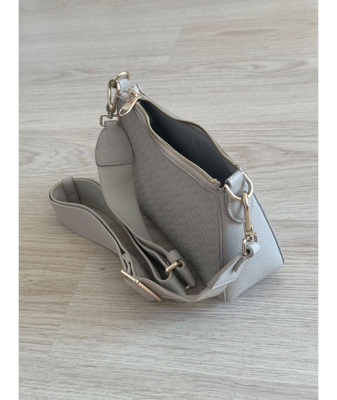 FURLA Бежевая кожаная сумка через плечо, фото 2