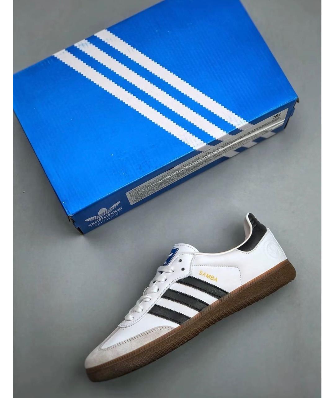 ADIDAS Белые кожаные кеды, фото 4