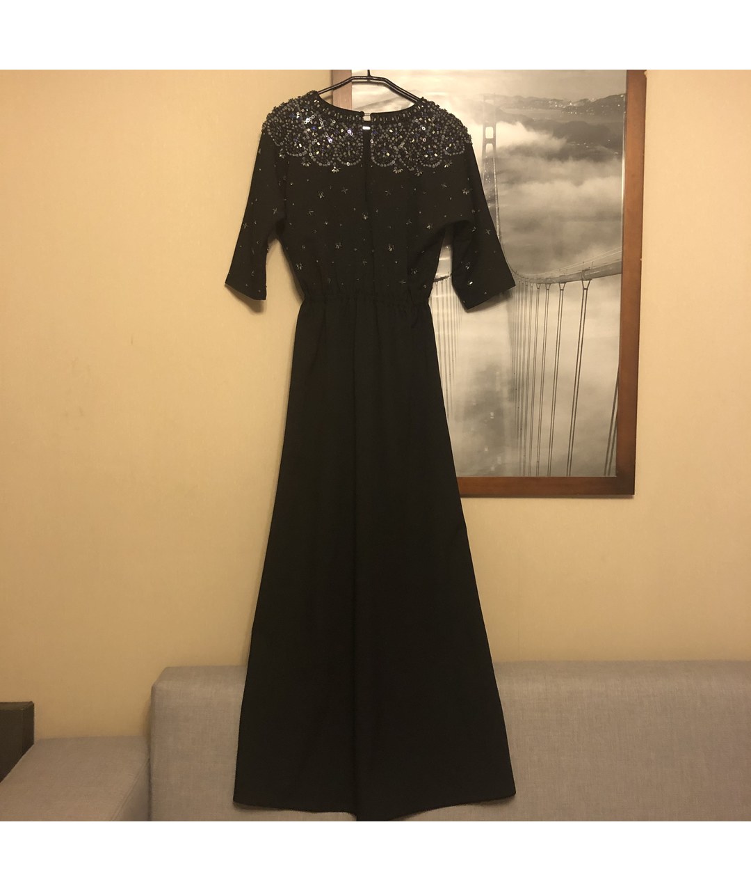 MANOUSH Черное вечернее платье, фото 2