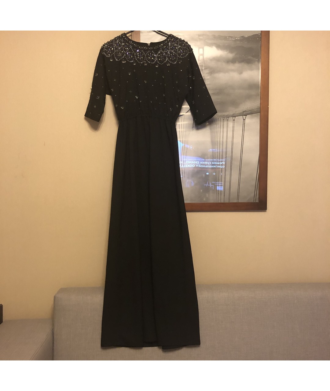 MANOUSH Черное вечернее платье, фото 8