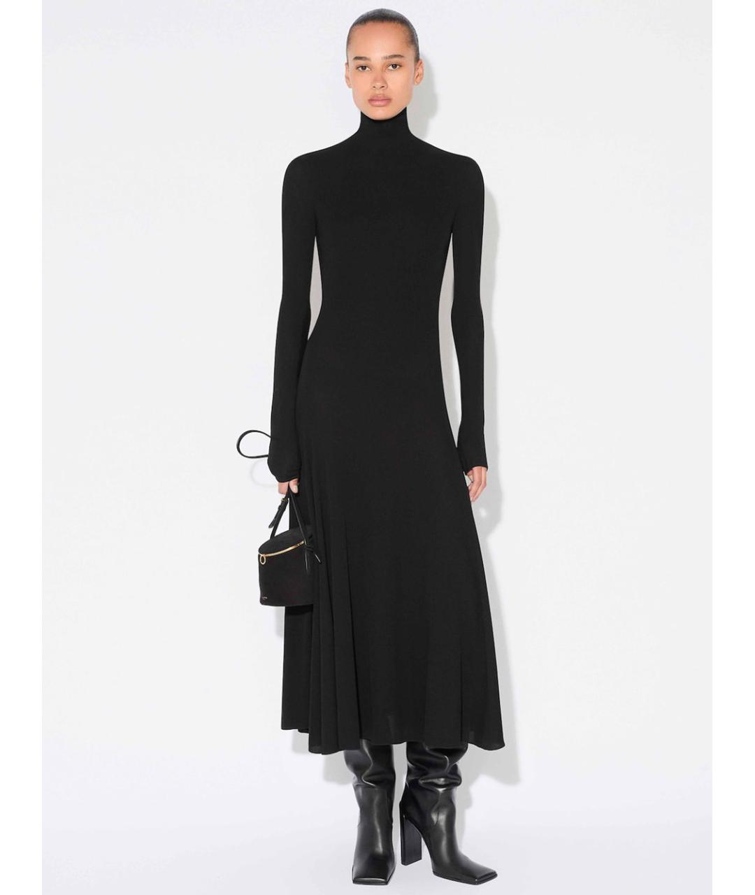 ALAIA Черное вискозное платье, фото 3