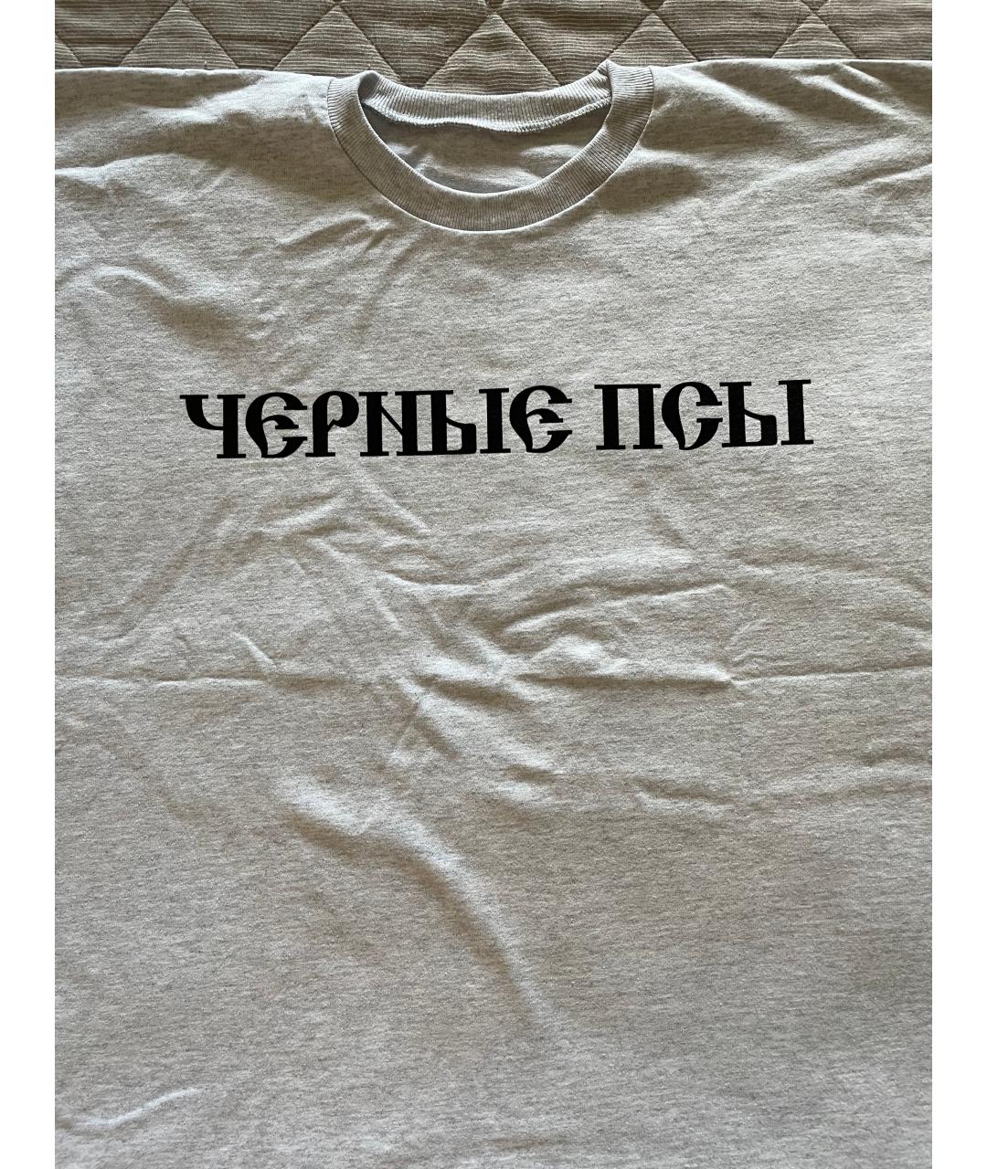 YEEZY Серая хлопковая футболка, фото 2