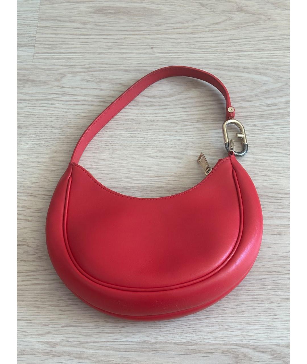 FURLA Розовая кожаная сумка с короткими ручками, фото 2