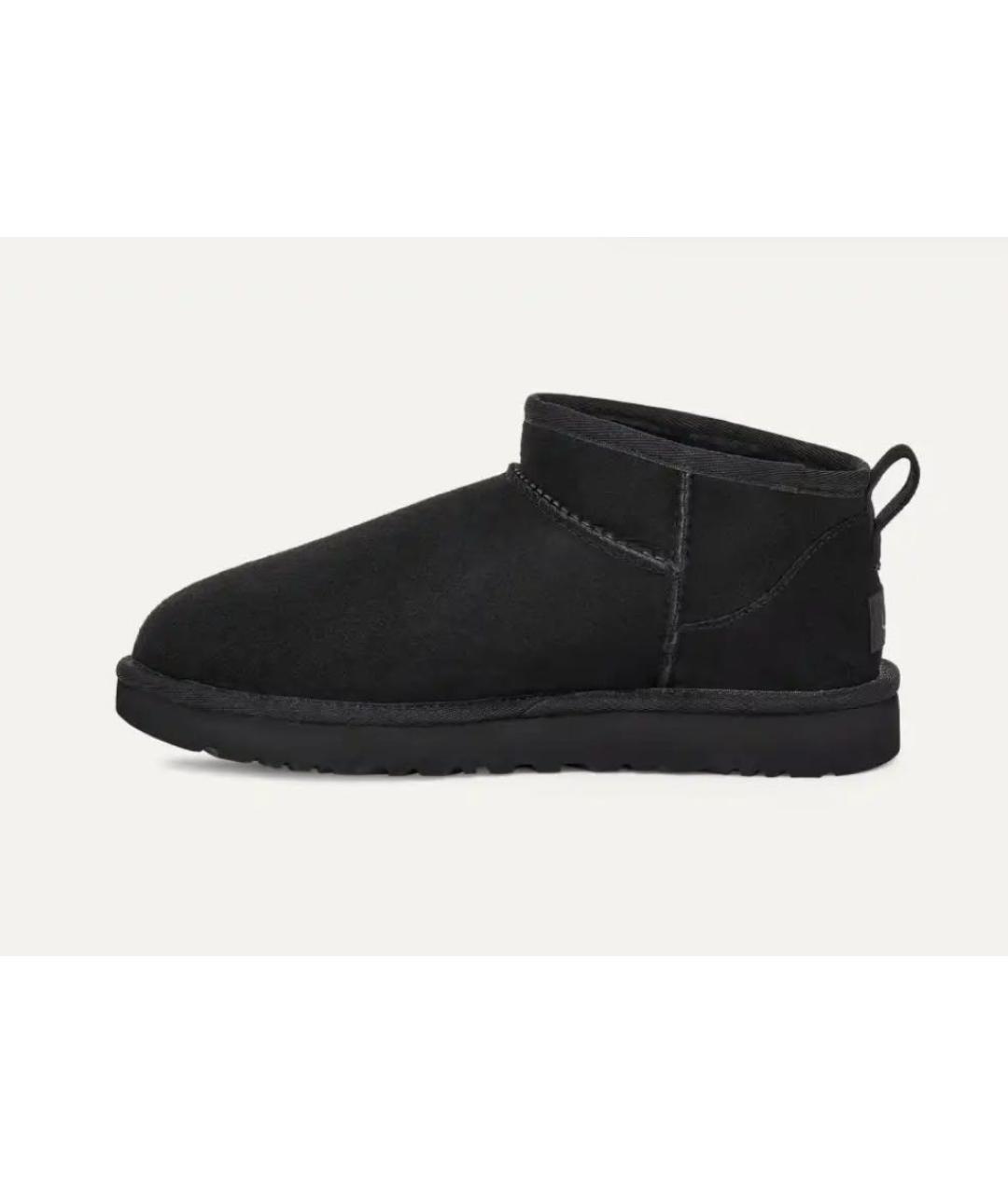 UGG AUSTRALIA Черные замшевые сапоги, фото 4