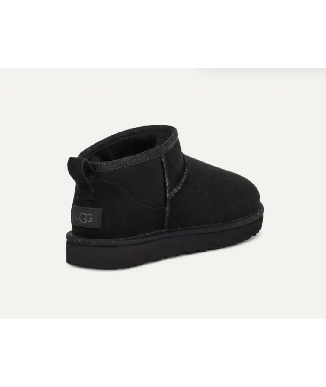 UGG AUSTRALIA Черные замшевые сапоги, фото 2