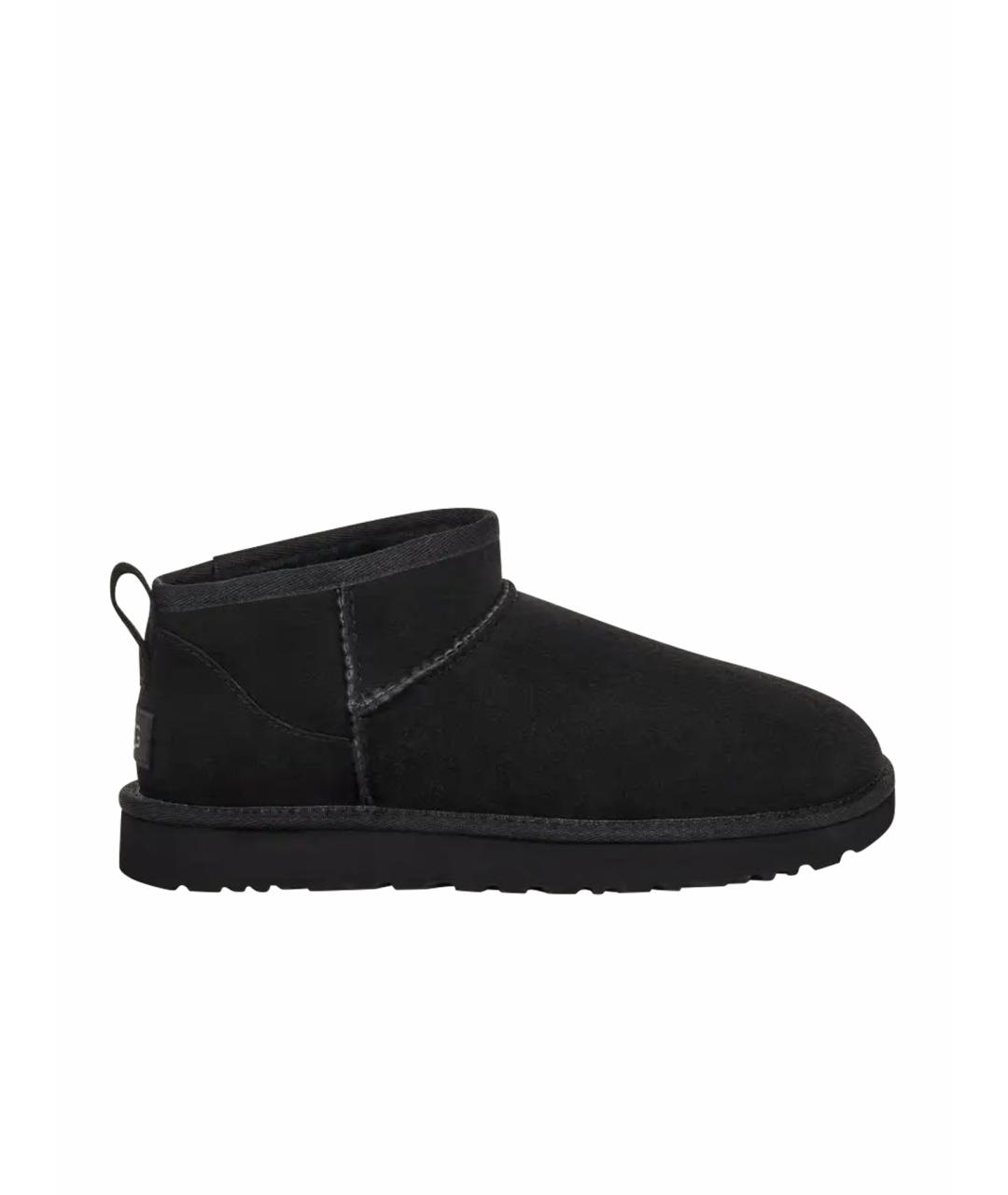 UGG AUSTRALIA Черные замшевые сапоги, фото 5