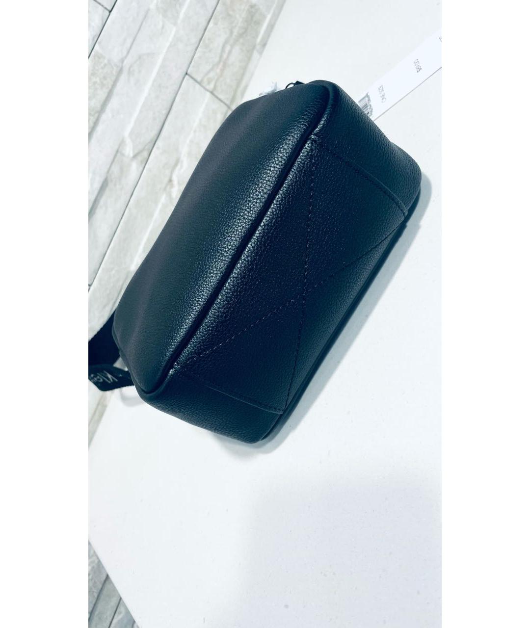 CALVIN KLEIN Черная сумка через плечо из искусственной кожи, фото 4