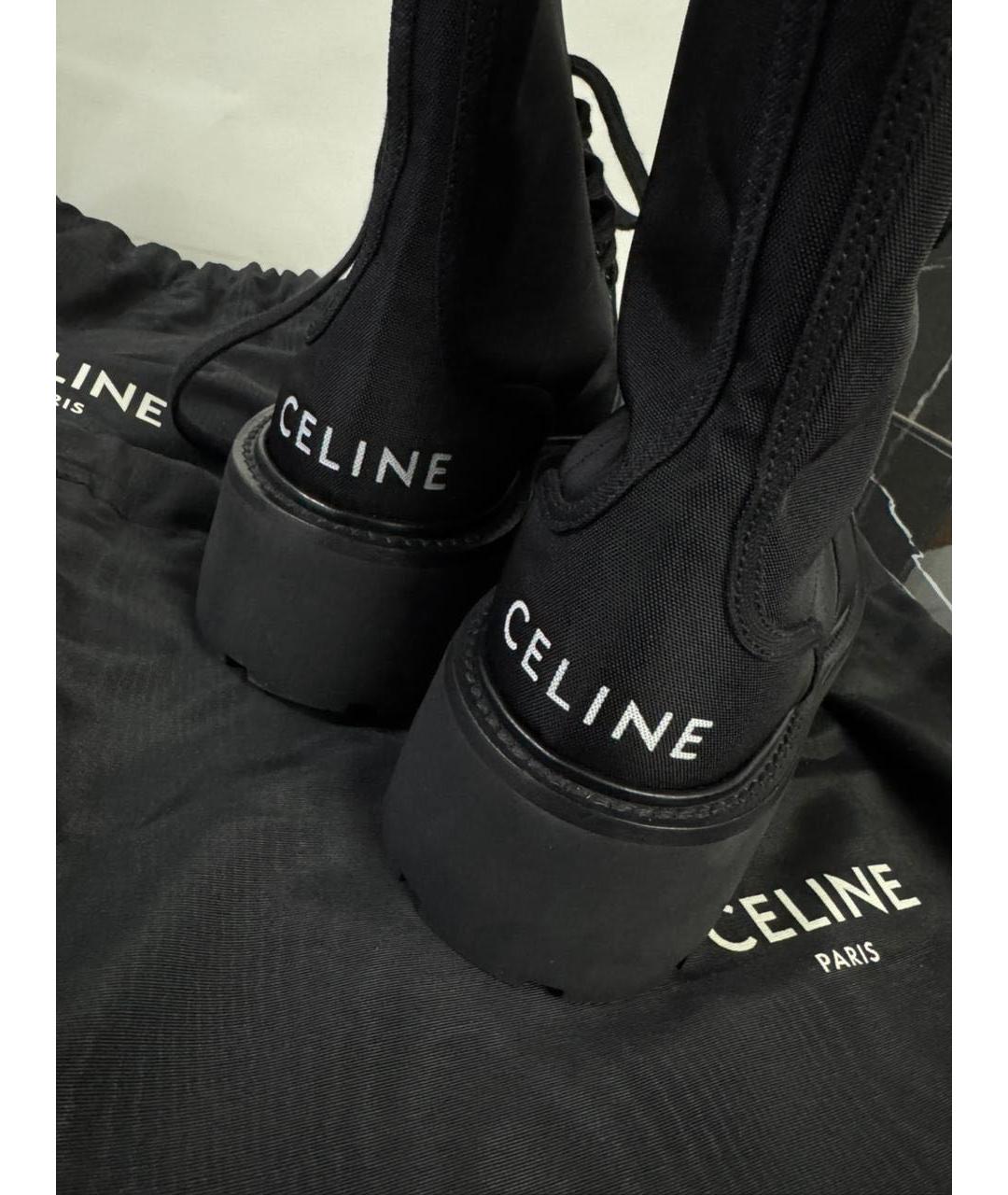 CELINE Черные ботинки, фото 4