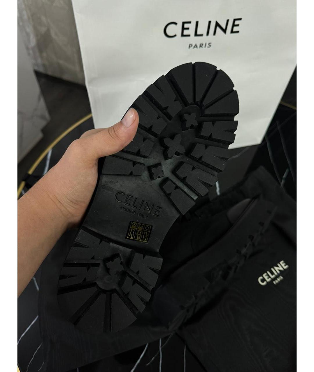 CELINE Черные ботинки, фото 6