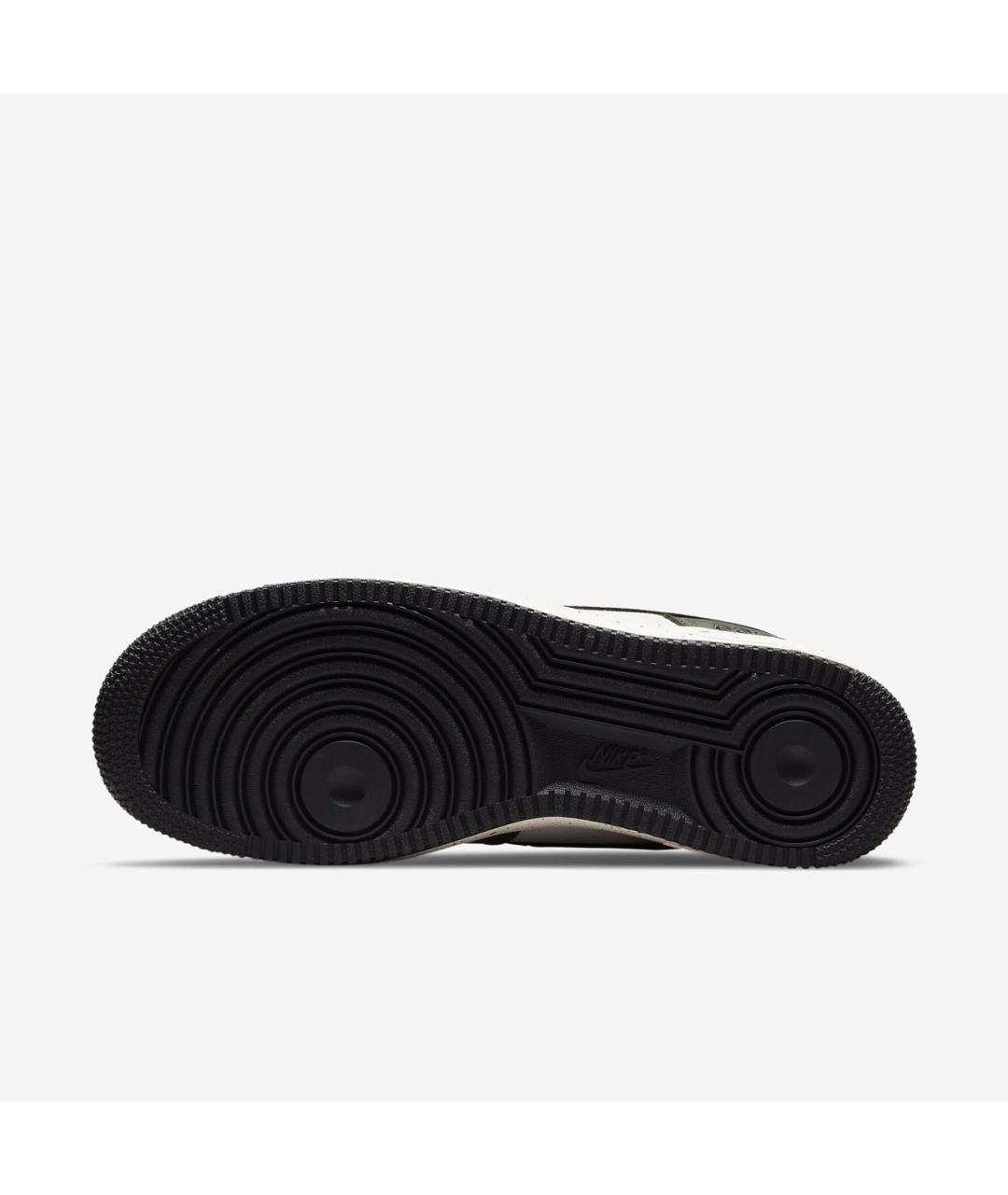 NIKE Зеленые кожаные низкие кроссовки / кеды, фото 3